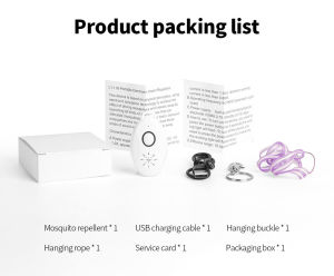 Cross-border best-selling electronic mosquito repellent usb Rechargeable fly repellent Outdoor Portable Mobile Mosquito Repellent