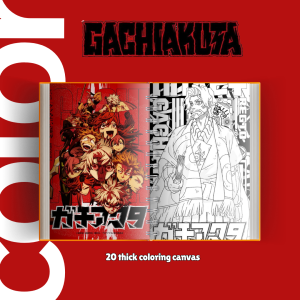Gachiakuta Coloring Book | Anime Manga Coloring Book | Rudo Enjin Riyo & Zanka | Collector Gift for Anime Fans