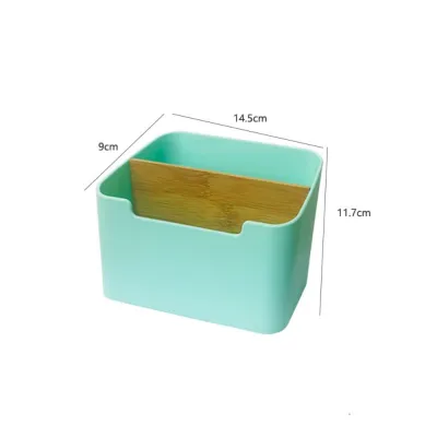 CANGMOTION Multifunction Remote Controller Storage Box Plastic 2/4 Grids TV Remote Holder Durable Cosmetic Storage Desktop Storage Box