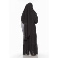 Dzellia  (Yuna) in black - Baju Gamis/gamis terbaru 2025 mewah/gamis model terbaru/gamis terbaru 2025 Gamis Set Kerudung. 