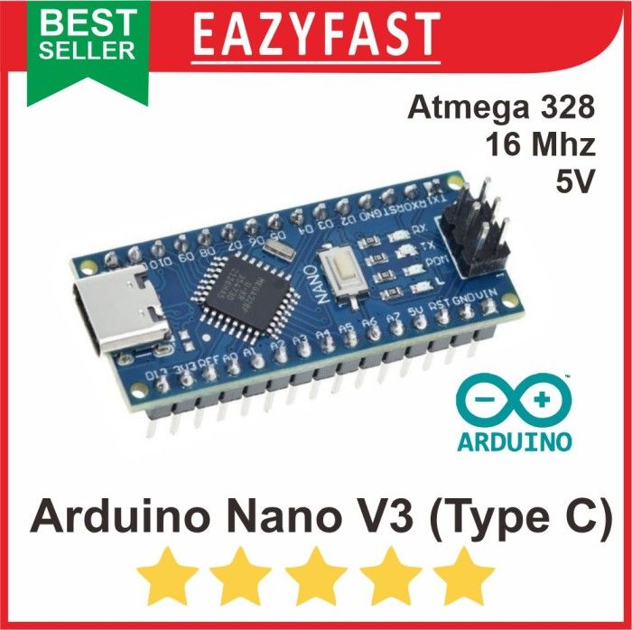 Arduino Nano V3 USB Type C 5V 16Mhz CH340 CH 340 Atmega328 328p 328 p ...