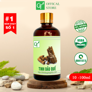 Tinh Dầu Quế Nguyên Chất GT Chai 10-100ml - Xông Phòng Lau Sàn Treo Xe Ô Tô 100% Thiên Nhiên