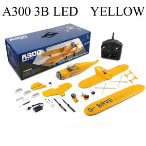 ST[Available now][Fast delivery]Newest WLtoys 3D6G A300-Beech D17S RC Planes Kit RTF EPP 4CH Biplane Brushless Motor With LED Outdoor Flying Toys