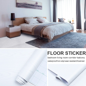 Wood floor sticker bathroom tile thickened and wear-reistant living room bedroom floor wallpaper
