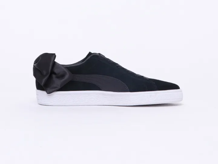 Puma Select Women s Suede Bow Black White Lazada PH