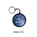 Gantungan kunci pin bulat ganci tas dan dompet key chain tas sekolah anak gantungan motor. 