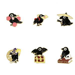 Unique Rhinestones Crow Brooch Pin Delicate Fashion Accessory for Clothings and Bags Decoration Casual Wear