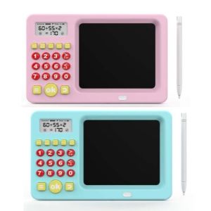 OSSDE 2 in 1 Math Game Tab with Calculator Writing LCD Tablet for Kids 3+ Years