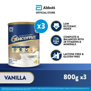 [Bundle of 3] Glucerna Triple Care Powder Vanilla 800g