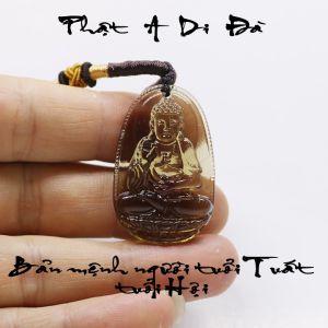 Mặt dây chuyền phật A Di Đà size nhỏ - Bản mệnh tuổi Tuất Hợi - mặt phật - tượng phật - vòng cổ mặt phật