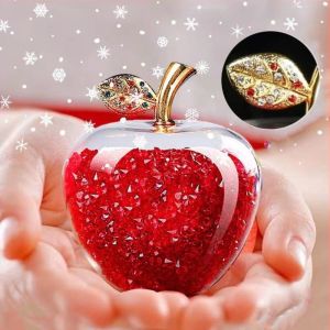 Crystal Apple Hadiah Natal Ornamen Dekorasi Natal Dekorasi Natal Hari Valentine