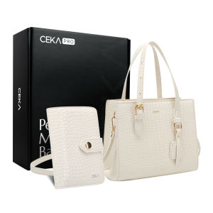 [FREE BOX] CEKA PRO Tas Wanita Fara Gift Set 2 In 1 Kulit Croco Resleting Kekinian Import Mewah