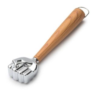 FOUNDTWO Double Sided Meat Tenderizer Fist Shape Wood Handle Meat Hammer Multi-Purpose Heavy Duty Loose Meat Hammer Kitchen