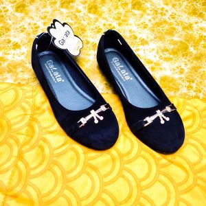 Blackpanda Mosa Sepatu Flatshoes Wanita Cantik Out Sole Karet Anti Slip