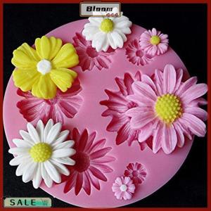 Follow Get New[Bloom Z] 3D Sunflower Flower Petals Embossed Silicone Mold Fondant Cake Decor Tool