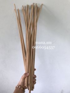 combo 3 que mây không vỏ (ruột mây) dài 80cm - đường kính 10mm - roi mây dài 80cm loại 10li