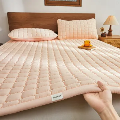 Solid color cotton filled thin mattress Single/Super Single/Queen/King/Super King Size