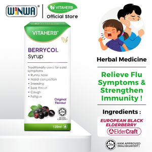 VITAHERBBERRYCOLSyrupBlackElderberryExtractForFlu&Cough(120ml)