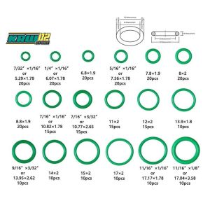 O-Ring Oring Seal Kit Set Rubber Karet 270pcs + free box