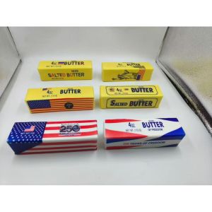 [Squishy Toy]Simulation Butter Stick Slow Rising Stress Relief Toy 4oz Fake Butter Block Squeeze Fidget Toy for Kids Adults Anxiety Relief Cute Desk Decor Gift Hachimi