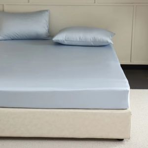 Mulberry Silk Fitted Bed Sheet with Elastic Bands Luxury Mattress Cover Single Double King Queen Size Bed Cover 100/140/200/220cm