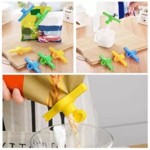 Klip Segel Makanan bumbu dapur Klip Segel Plastik serbaguna/Keran pengunci makanan