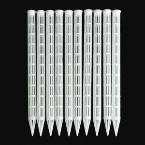 HUGHES 10PCS Plastic Plant Aeration Tubes Improve Soil Air Circulation Prevent Root Rot Root Ventilation Pipes Easy To Cut Breathable Plant Drainage Pipes For Bonsai Potted Plants