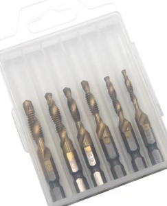 Tap Drill Bits Set Titanium Plated Hex Shank HSS Countersink Thread Metric Screw Machine Compound M3 M4 M5 M6 M8 M10 Han