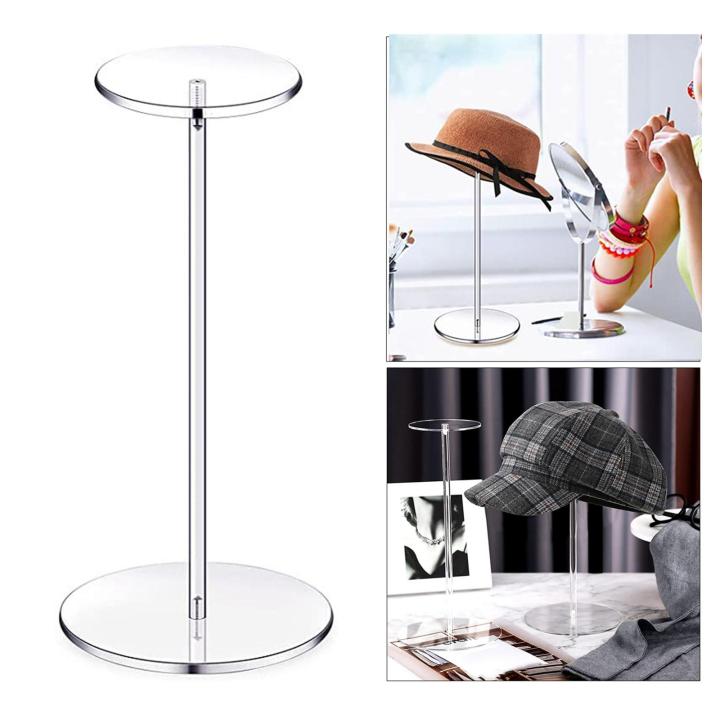 bhuuno Acrylic Hat Stand Standing Organizer Rack Hat Display Holder for ...