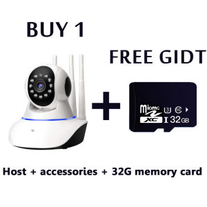 【Free Gift】V380 PEO CCTV Camera IP Camera Wireless WIFI Connect To Cellphone Security Video Ipcam Wireless Security Camera With 3 Antenna Baby Monitor Two-Way Audio V380 Camera Outdoor