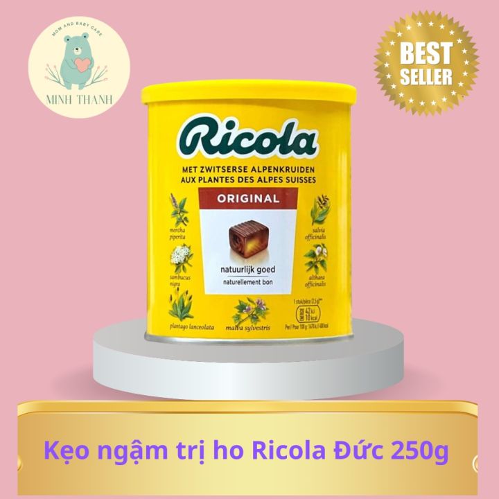 Kẹo ngậm ho thảo mộc Ricola đức hộp 250g
