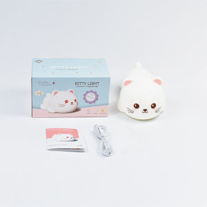 Mới Sáng Tạo Và Dễ Thương Mèo Của đèn ngủ LED USB điều khiển từ xa sạc Phim Hoạt Hình Silicone 7 Đầy Màu Sắc Ánh Sáng Ban Đêm Trẻ Em Của Món Quà Đầu Giường Ngủ Trang Trí đèn ngủ