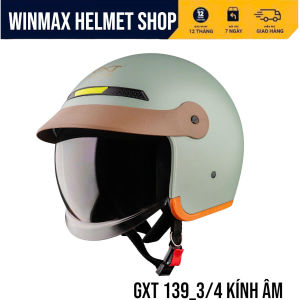 Mũ Bảo Hiểm GXT Helmet 3/4 Đâu GXT-139 Mũ BH Xe Máy Kính Âm Thương Hiệu GXT HELMET BH 12 Tháng