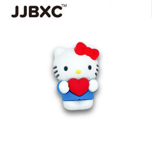 Phụ kiện khóa giày Hello JJBXC CHARM hoạt hình 3D KT dễ thương phụ kiện giày thời trang DIY