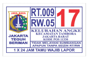 Nomor Rumah Custom Full (alamat sesuai keinginan pembeli)