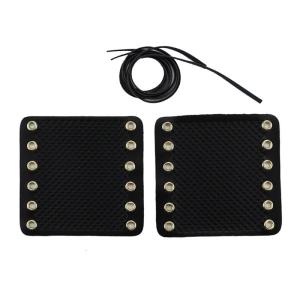 Motorcycles PU Leathers Handlebar Hand Grip Covers with Adjustable Strap Motorbike Handle Grip Pads Modifications