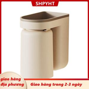 [COD] SHPYHT Giao hàng địa phương Multifunctional Toothbrush Rack Punch-free Wall-mounted Mouthwash Cup Toothbrush Cup Bathroom Storage Shelf Holder Accessories
