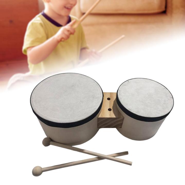 lacooppia Bongo Drums 5” and 6” Compact Music Percussion Instrument for ...