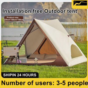 [SG] 3-5 Person Automatic Pop Up Camping Tent Outdoor Foldable Portable Picnic Beach 2 Door Shelter UV Water Proof Tent