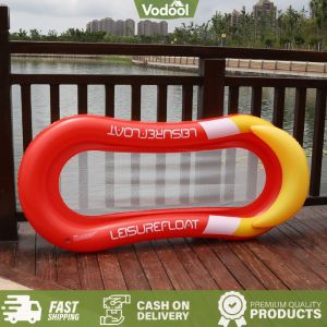 [VSC] Inflatable Floating Row Beach Pool Water Float Lounger Chair Portable PVC
