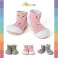 New Arrival 2023 รองเท้าหัดเดิน Attipas - รุ่น Atti Dinosaur - [สี : Green,Pink]. 