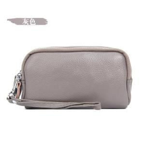 Smart King Túi Cầm Tay Nữ Da Bò Mới Ví Dài Sức Chứa Lớn Có Khóa Kéo Ba Lớp Ví Điện Thoại Đơn Giản Cho Nữ