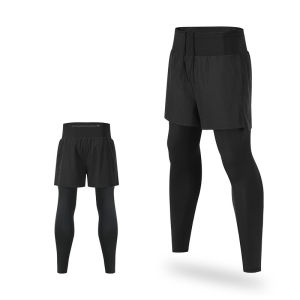 Quần bó nam MỚI 2024 Quần thể thao co giãn bó sát nhanh khô Quần tập chạy ngoài trời