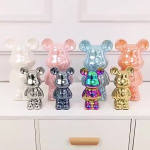 Violent Bear piggy bank Decoration Living Room ceramic piggy bank Interior Decoration