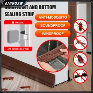 【Free Gifts】Door Bottom Sealing Strip Insulator Door Prevent Under Draft Stoppers Weather Stripping Door Sealing Strip Sound Proof Noise Reduction   Aatroxw
