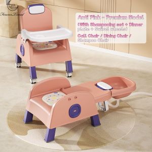 Foldable Childrens Shampoo Reclining Chair Baby 3-In-1 Multi-Purpose Dining Chair  Large Space