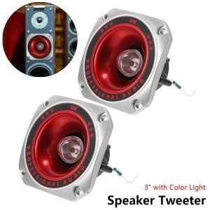 ADREE 1/2Pcs 100W Loa Tweeter với Ánh Sáng Màu Sắc 3" Loa rung áp điện Bền bỉ Còi Âm thanh treble của loa cho người đứng đầu