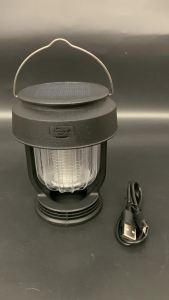 2 In 1 Bug Zapper Camping Lantern Portable Solar Type C Rechargeable LED Tent Light 280LM IPX6 Waterproof Mosquito Killer Lamp 3 Modes For Outdoor Survival Gear