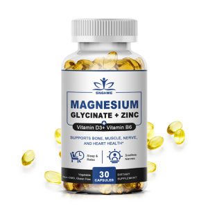 Magnesium & Zinc Capsules for Muscle JointBoneEnzyme & Heart Health Rest &Relaxation Magnesium Glycinate Supplement