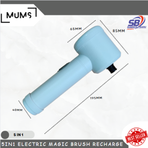 SB Sikat Electric sikat Elektrik Magic Brush 5 in 1 Electric Cleaning Brush recharge